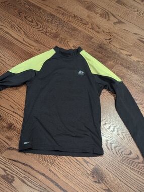 RBX Black Compression Top with Silver Logo Label
